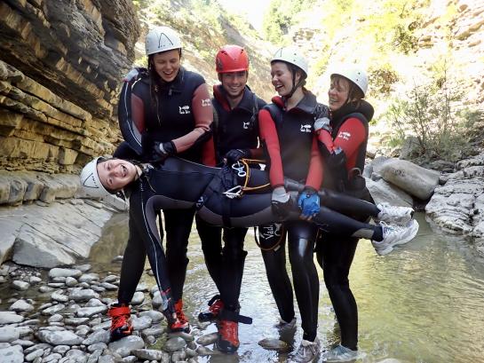 Domien als canyoning gids 