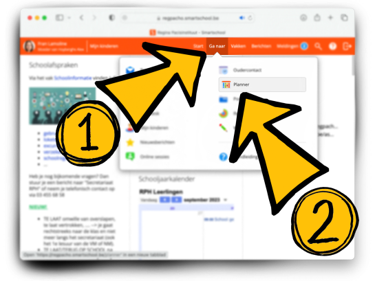 Smartschool Planner integratie instructies 1