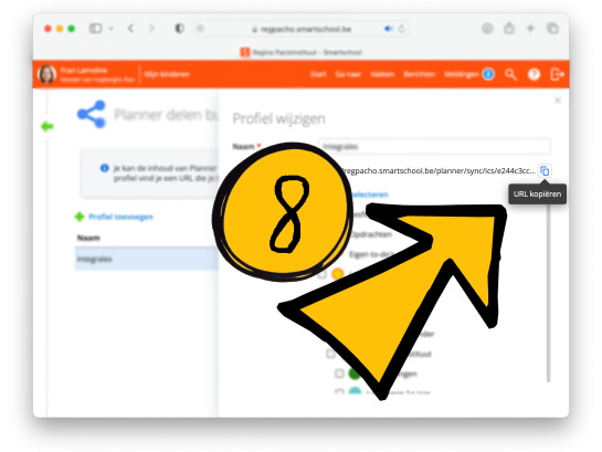 Smartschool Planner integratie instructies 5