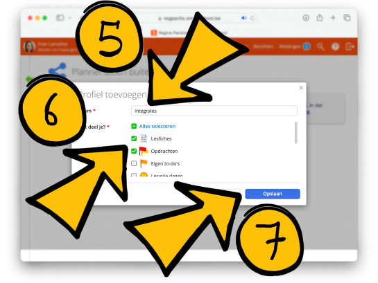 Smartschool Planner integratie instructies 4